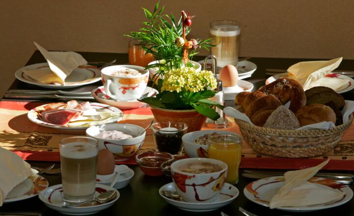 Frühstück im Hotel Waldhorn