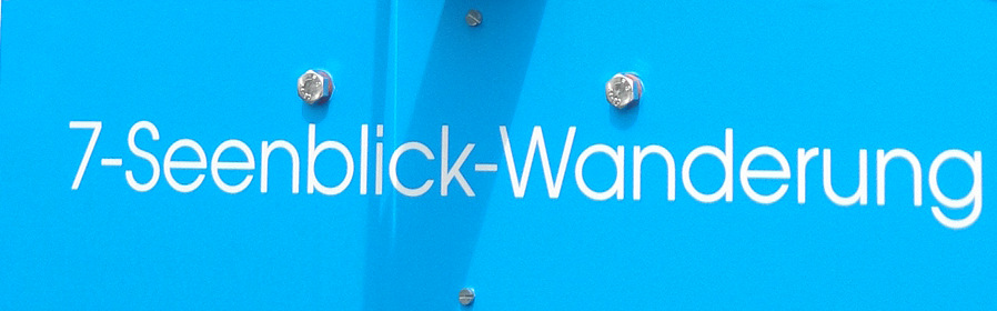 Wegtafel der Wanderung