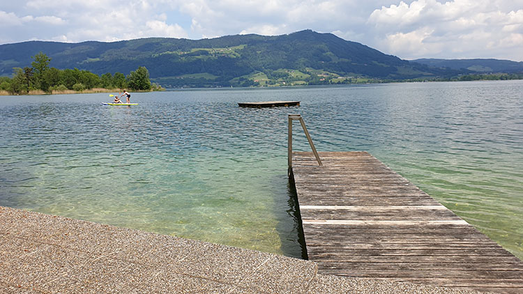 Badeplatz Plomberg Steg