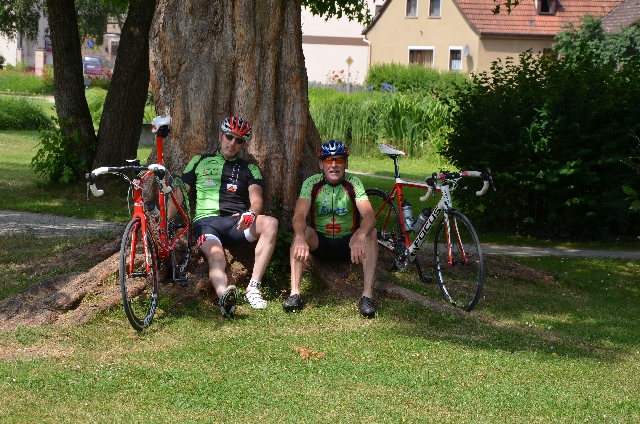 Rast im Schlosspark in Burgsinn