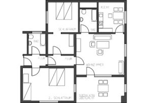 Grundriss Ferienwohnung Wallner