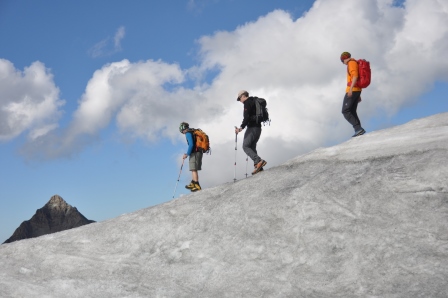 Beim Abstieg vom Wiesbachhorn zum Heinrich-Schwaiger-Haus 