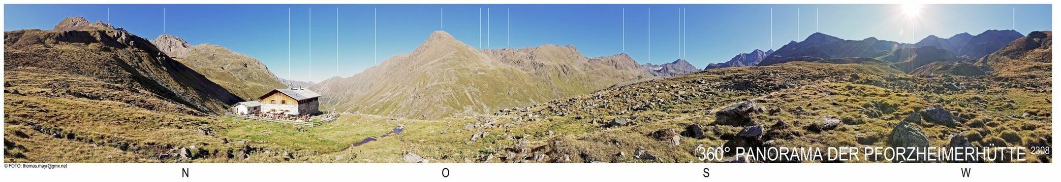Das Panorama im Sommer