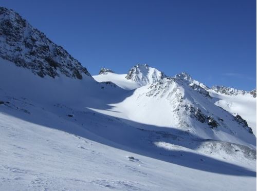 Sicht zu den Jamspitzen