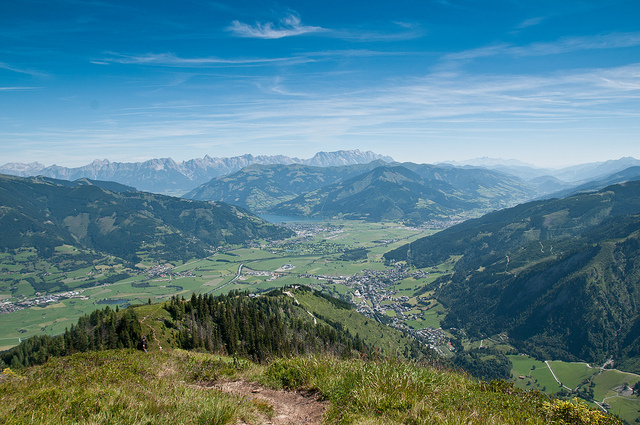 Blick nach Zell am See