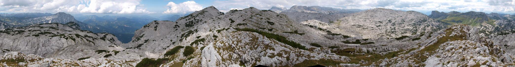 360° Panorama vom Gr. Rabenstein (nur in der AV-Karte richtig verzeichnet!)