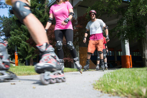 Inlineskater im Tauernhof