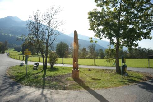 Kunstwerk am Ausganspunkt