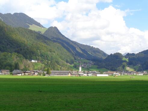 Blick auf Bizau