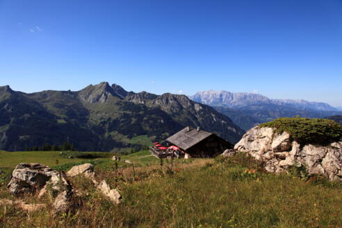 Aussicht auf der Saukaralm