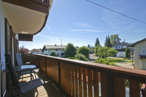 Südbalkonblick der 80qm-FW Ferienwohnung Genzinger