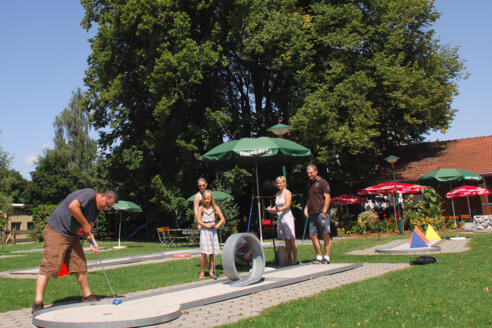 Minigolfanlage bei der Zechenschenke in Peiting