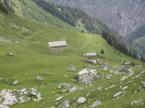 Blick auf die Obere Ischkarneialpe