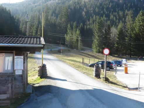 Beginn der Auffahrt nach Maria Kirchental