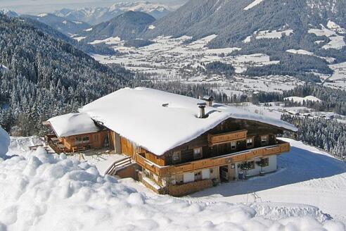 Jausenstation Hochlechen im Winter