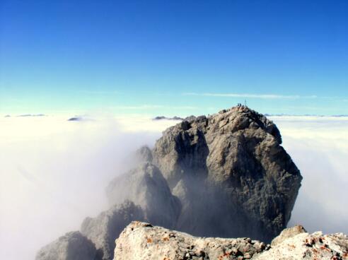 Blick vom Lazersturm 2718m zum Roten Turm