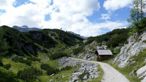 Kleine Hütte am Weg zur Gjaid Alm
