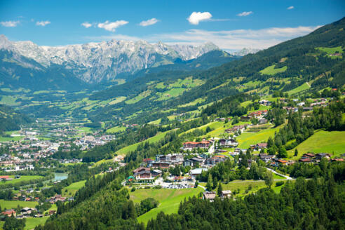 Talansicht Alpendorf