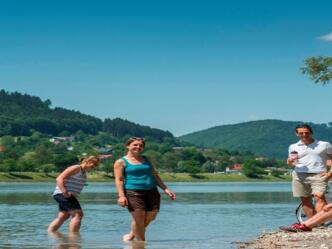 Donauradweg Kramesau - Blick auf Engelhartszell