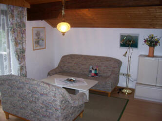 Wohnzimmeransicht Ferienwohnung Büchler