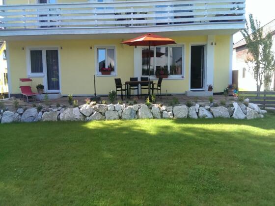 Blick auf die Terrasse