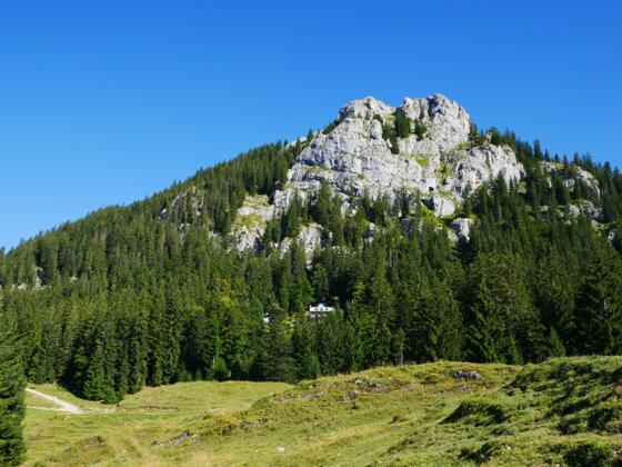 Brünnsteinhaus vor dem Brünnstein
