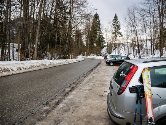 Kostenloser und geräumter Parkplatz Brandstätt in Ruhpolding.