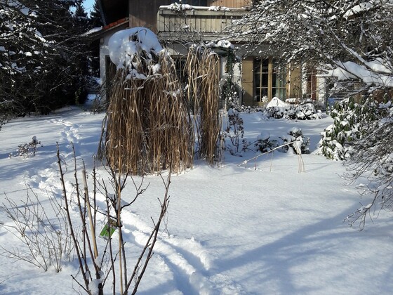Ferienhaus im Winter