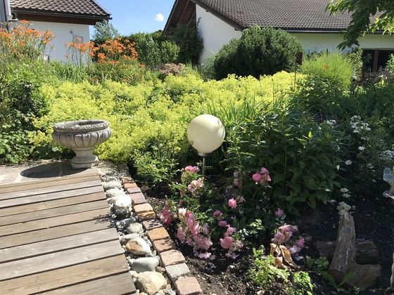 Gartenblick vom Freisitz