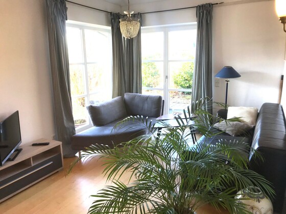 Wohnzimmeransicht Ferienwohnung Schader