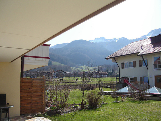 Terrassenblick Richtung Kampenwand