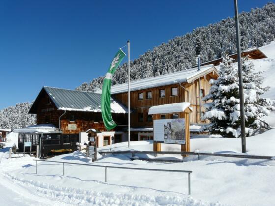 Weidener Hütte im Winter