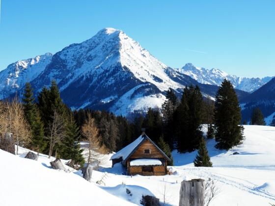 JHtt. Schmiedalm 1323m mit Gr. Pyhrgas