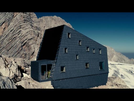 Dachstein Seethalerhütte Luftaufnahmen