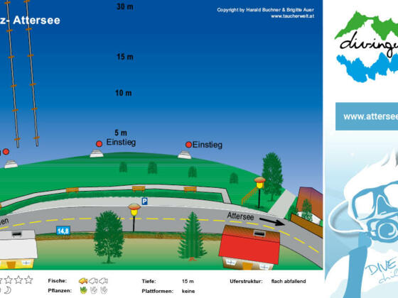 Tauchplatz Attersee am Attersee