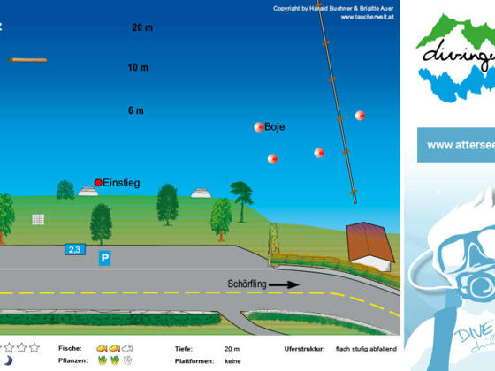 Tauchplatz Surfplatz in Schörfling am Attersee