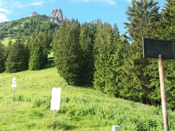 Sarojasattel mit Blick auf die Drei Schwestern.