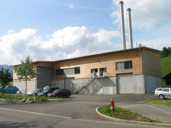 Holzkeizkraftwerk in Sonthofen