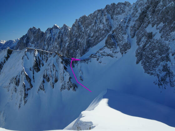 Aufstieg zum Hinterbergjöchl - von Tschachaun