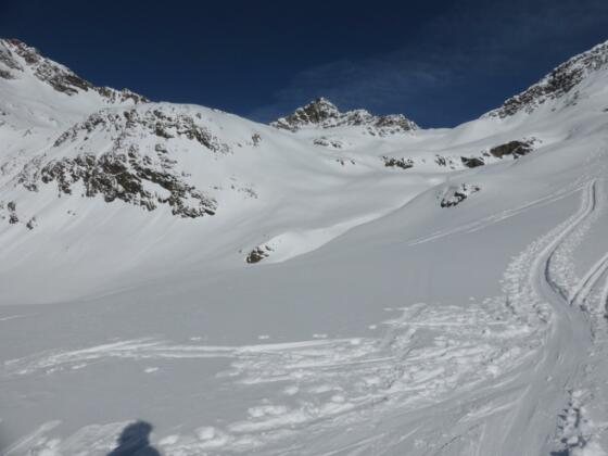 im Winnebachkar mit Blick zum Zwieselbachjoch