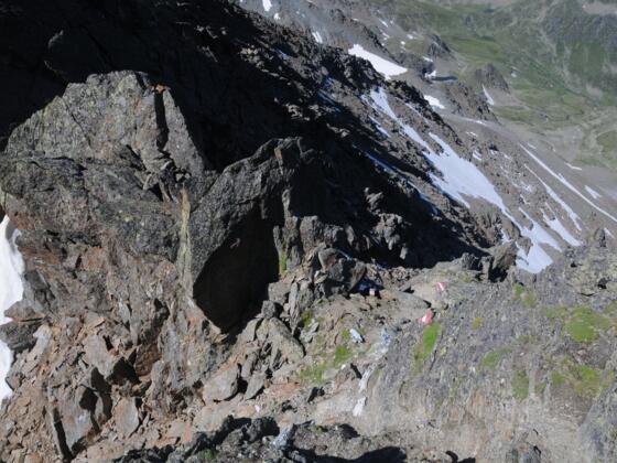 Abstieg zum Vorgipfel