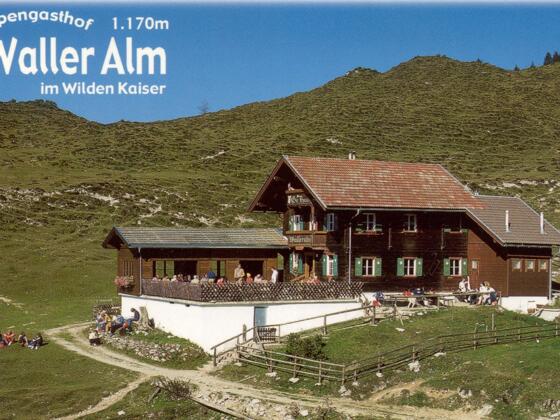Der Alpengasthof Waller Alm.