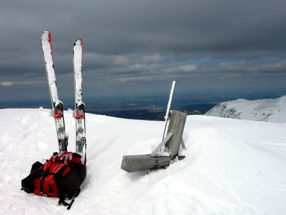 Hochhirn 1821m, Kreuz eingeschneit (2019)