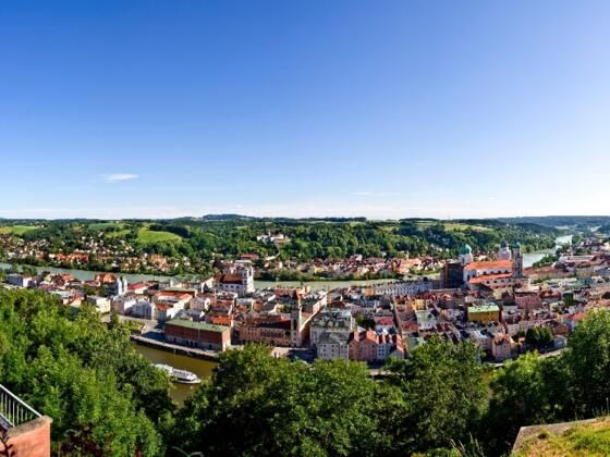 Panoramablick von der Veste Oberhaus