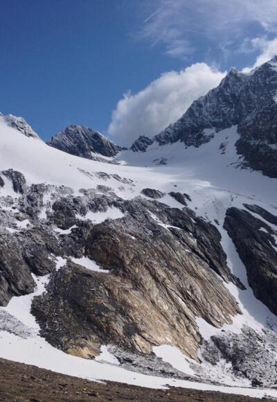 von links nach rechts: Heuflerkogel, Scheiberkogel, Rotmoosjoch und Rotmooskogel