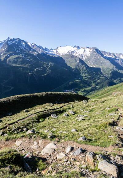 Blick in die Gletscherwelt am Alpenhauptkamm