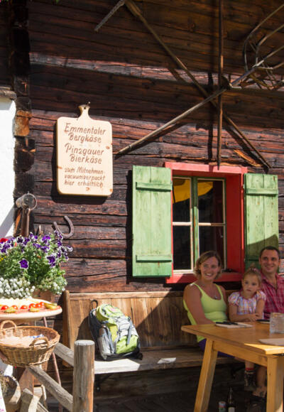Tolle Brettljause auf der Baumgartenalm