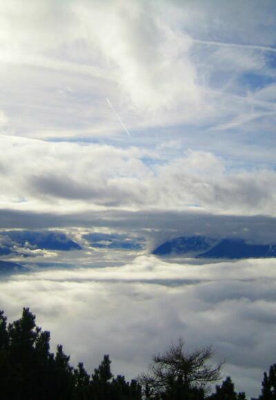 Blick Richtung Süden, links der Patscherkofel