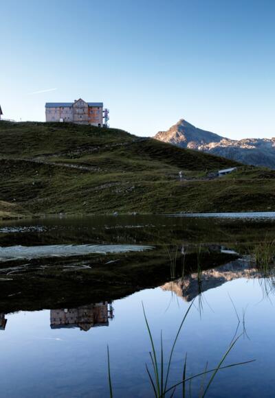 Neue Heilbronner Hütte und Scheidsee