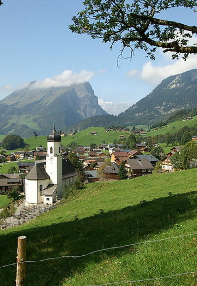 Blick auf Schoppernau